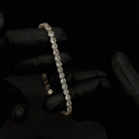 Sapphire Iced Sleek Bracelet
