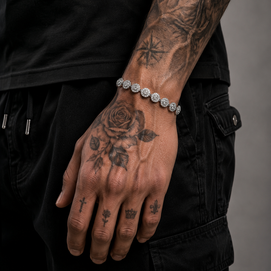 White Gold Sapphire Stone Bracelet