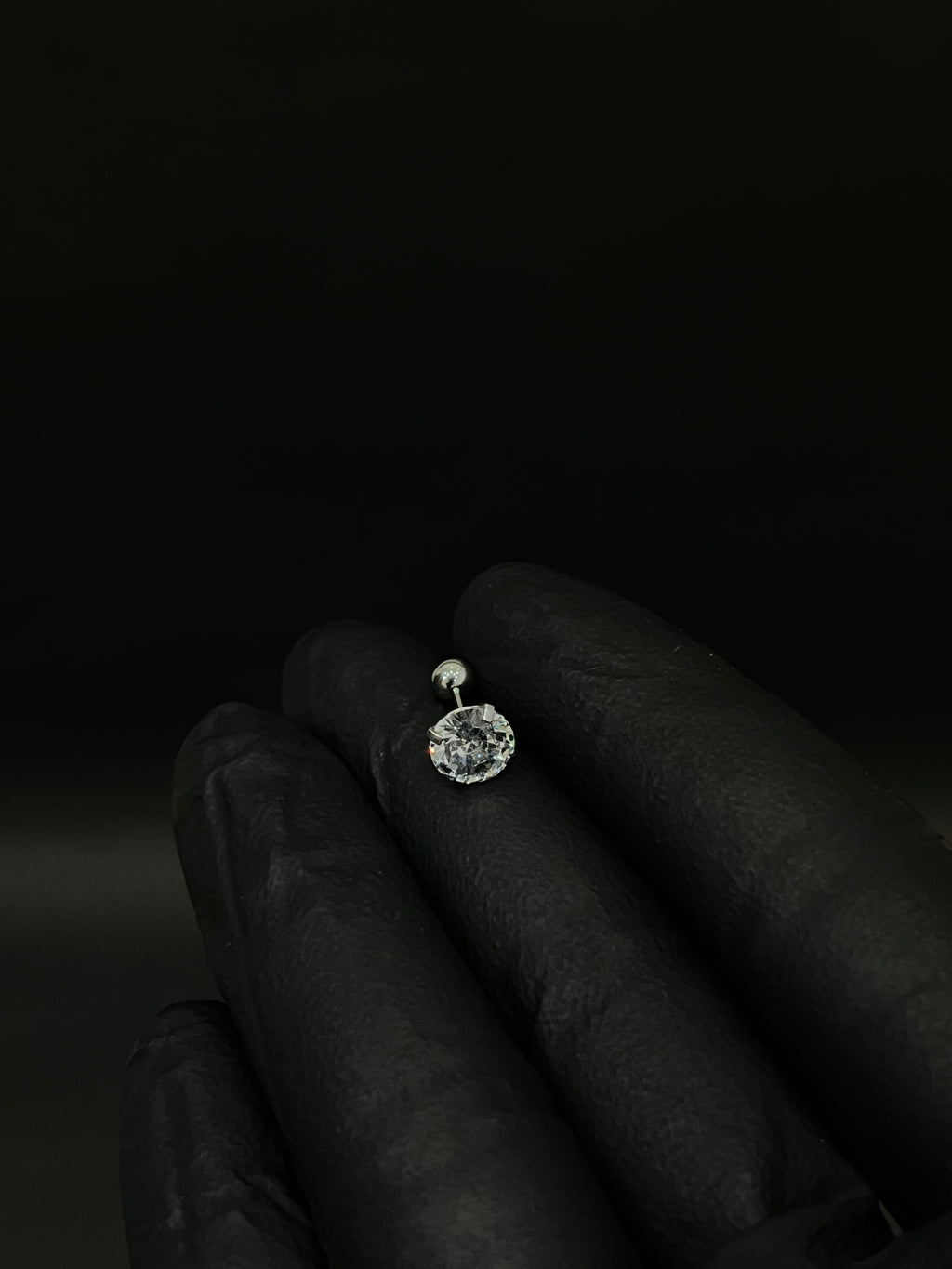 Camphose Iced Out Stud