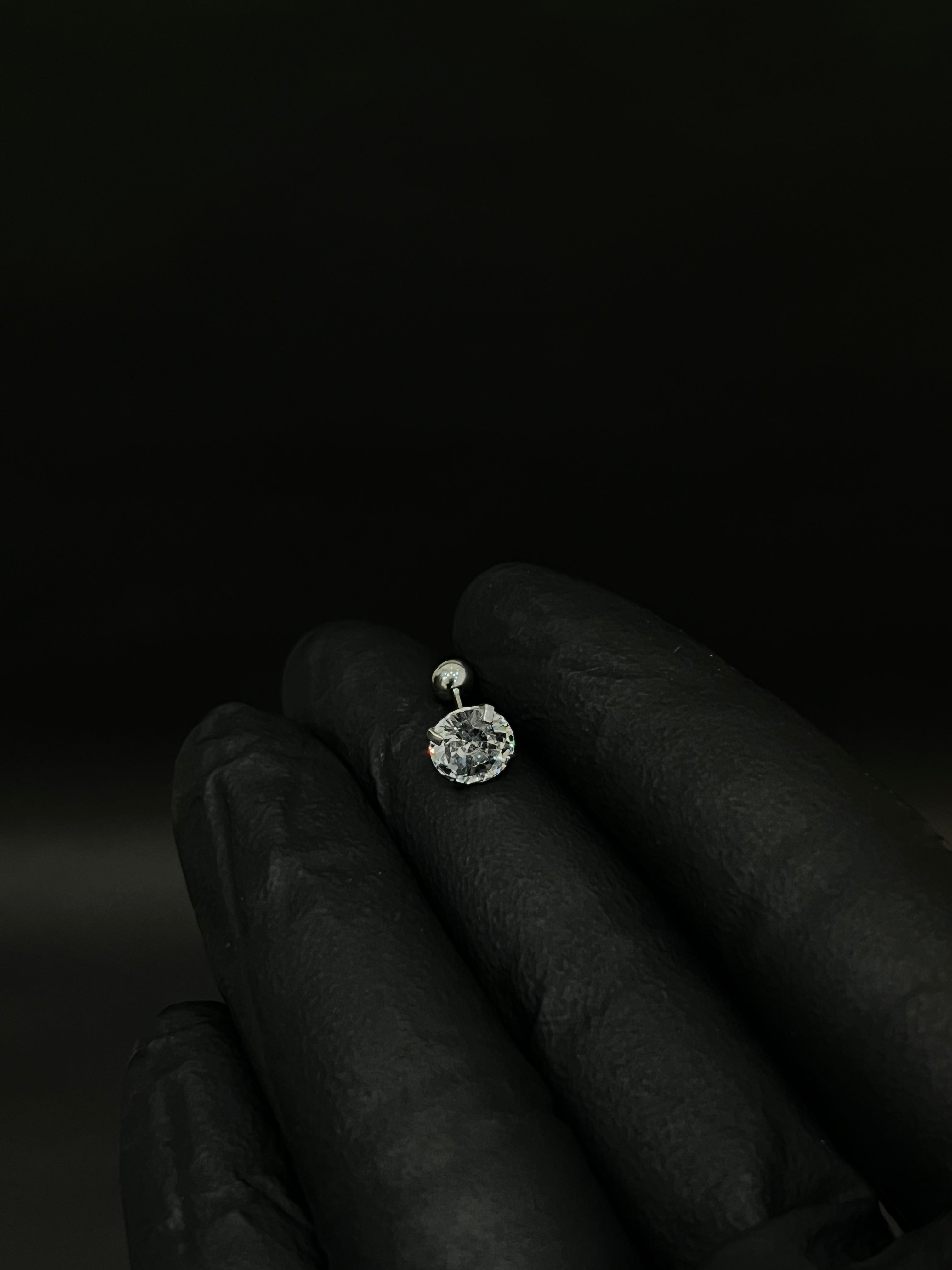 Camphose Iced Out Stud