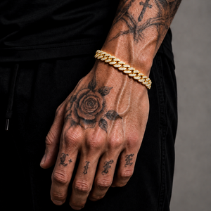 Stealth Iced Out Prism Cuban Bracelet