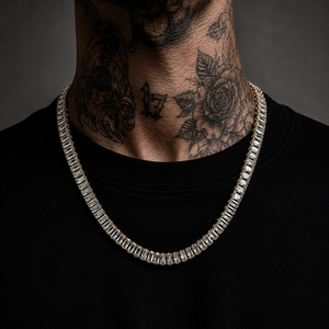 Sapphire Iced Out Tennis Chain