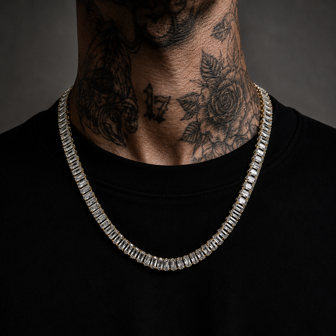 Sapphire Iced Out Tennis Chain