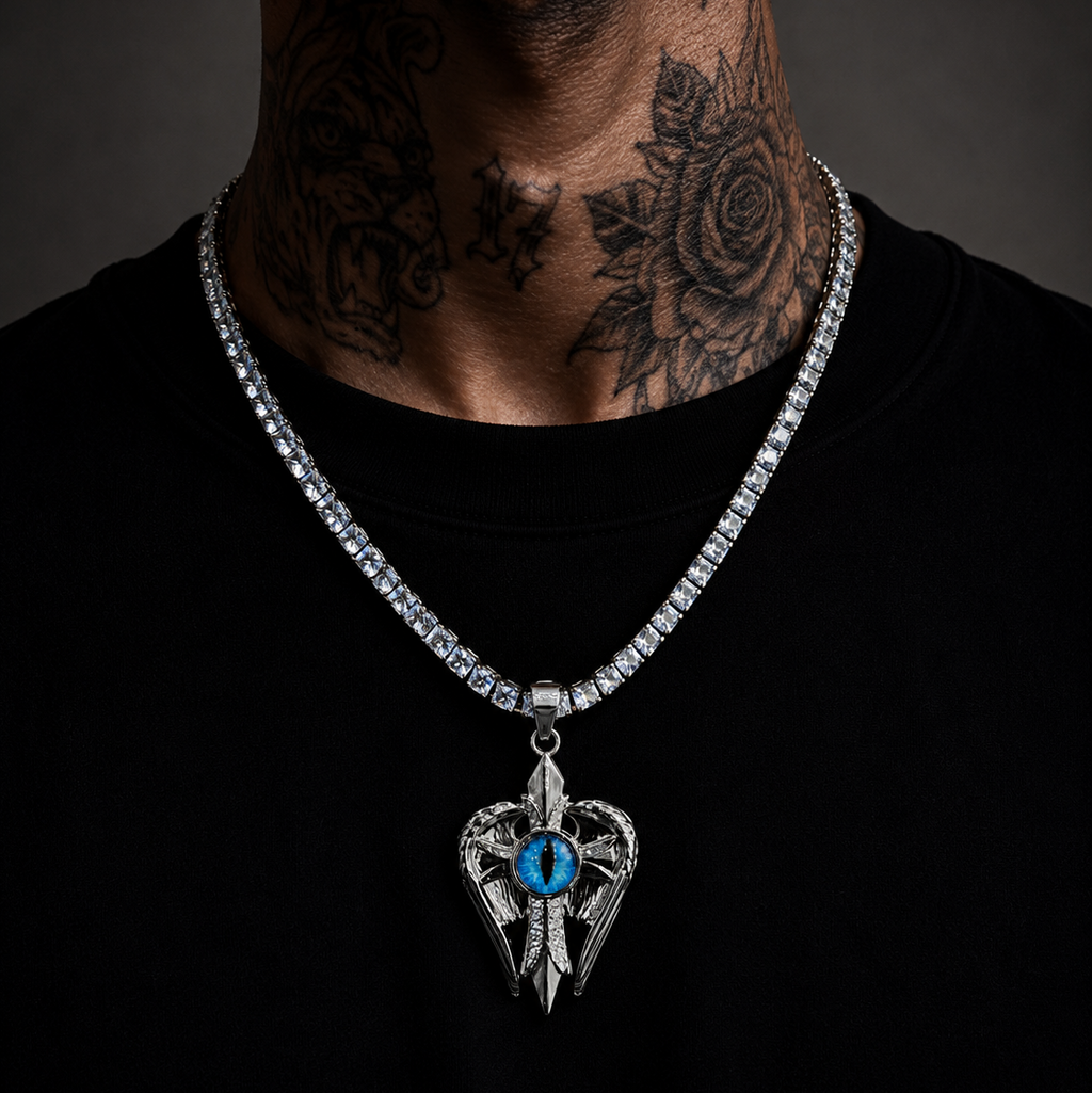 Hexall pendant with chain