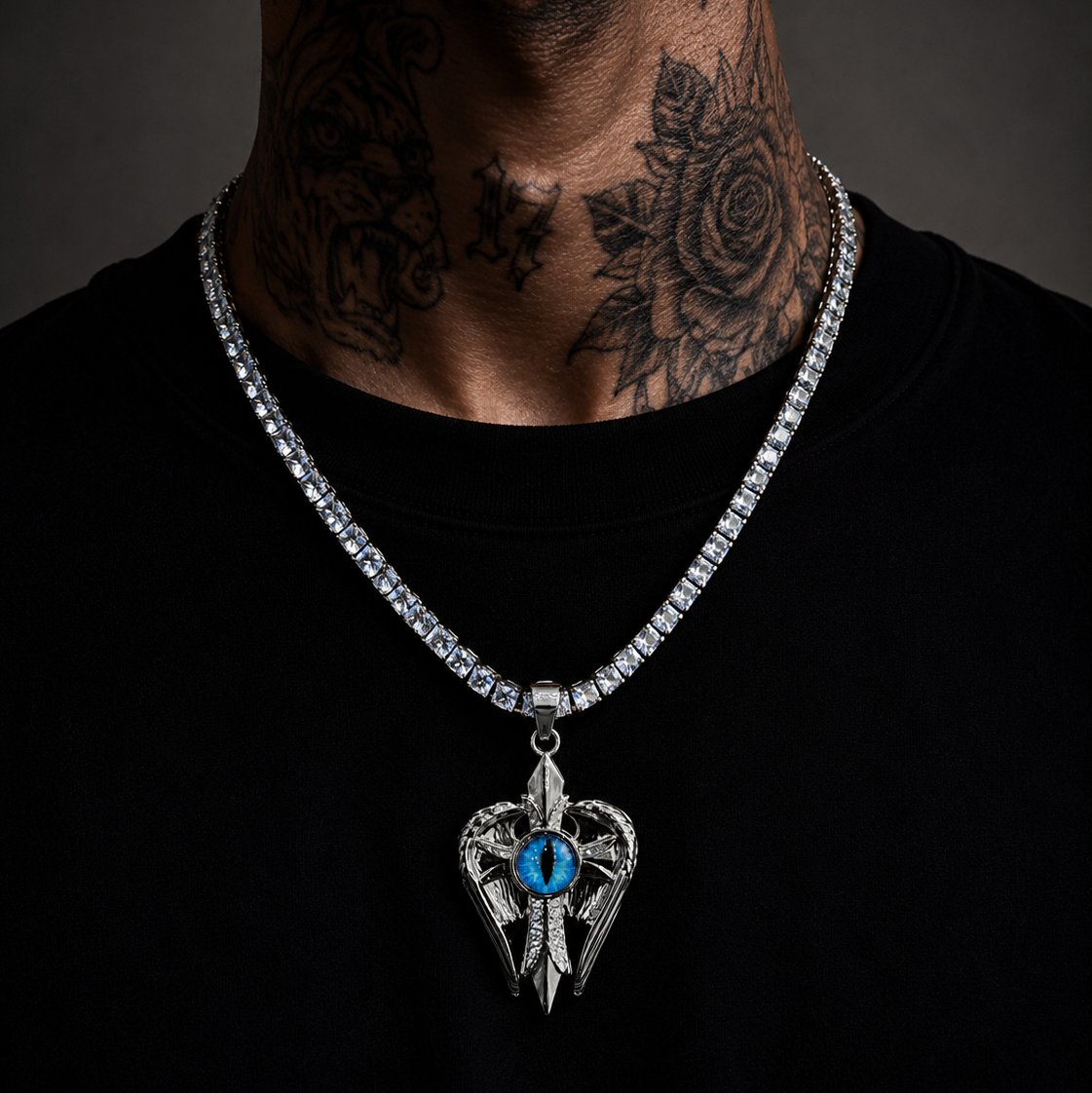 Hexall pendant with chain