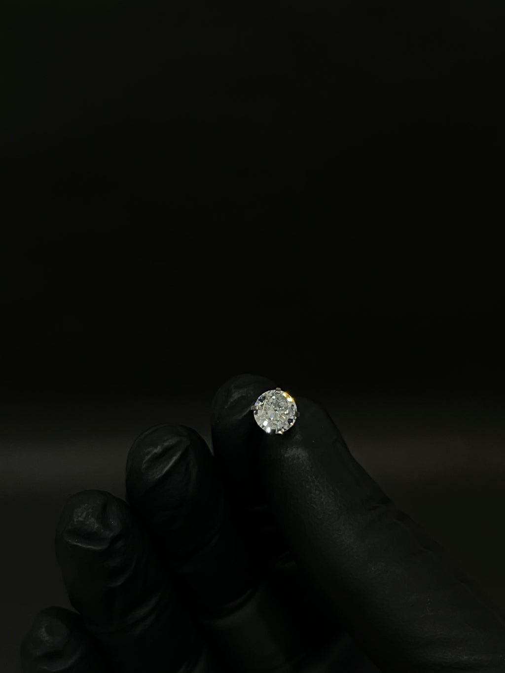Camphose Iced Out Stud