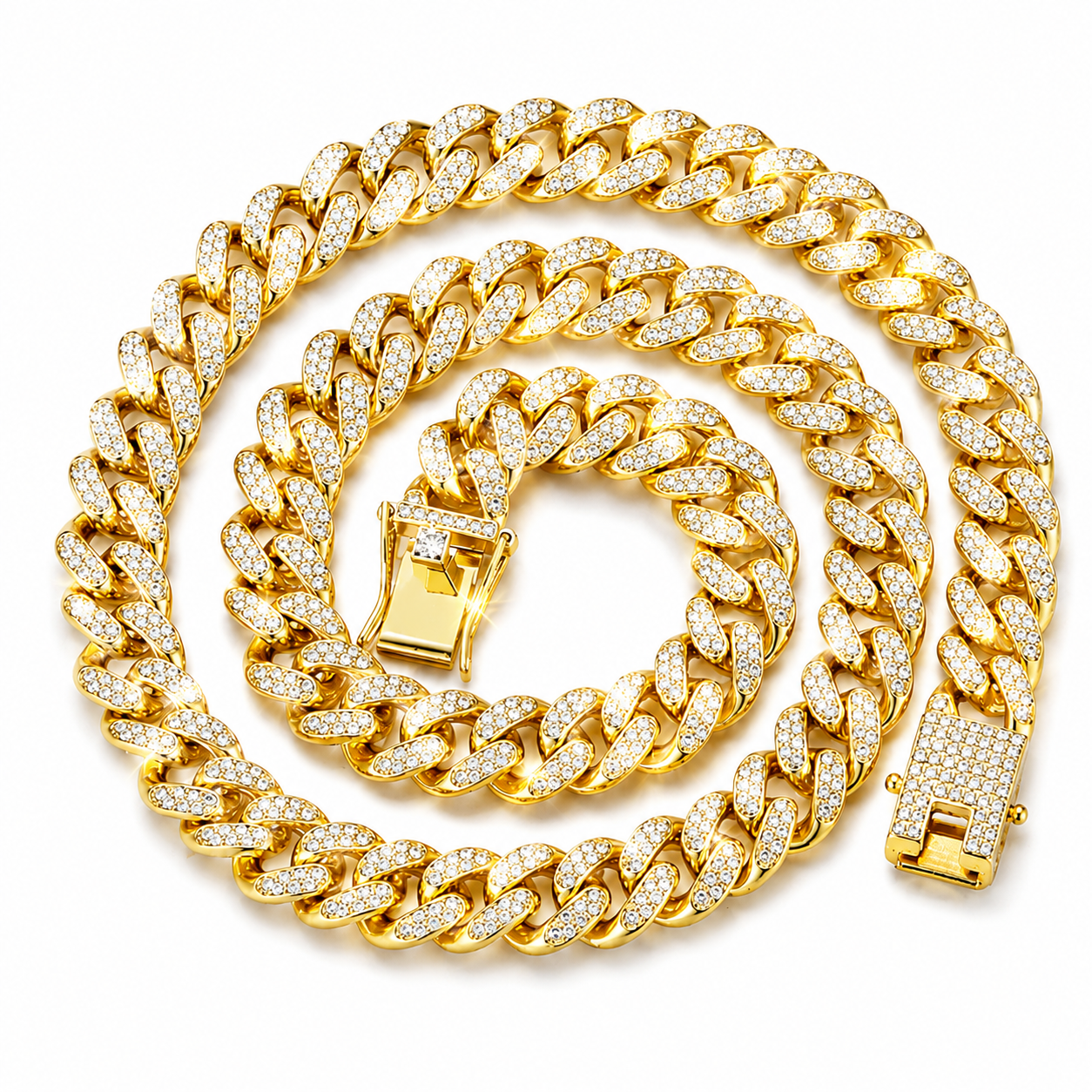 Versach Iced out cuban prism chain