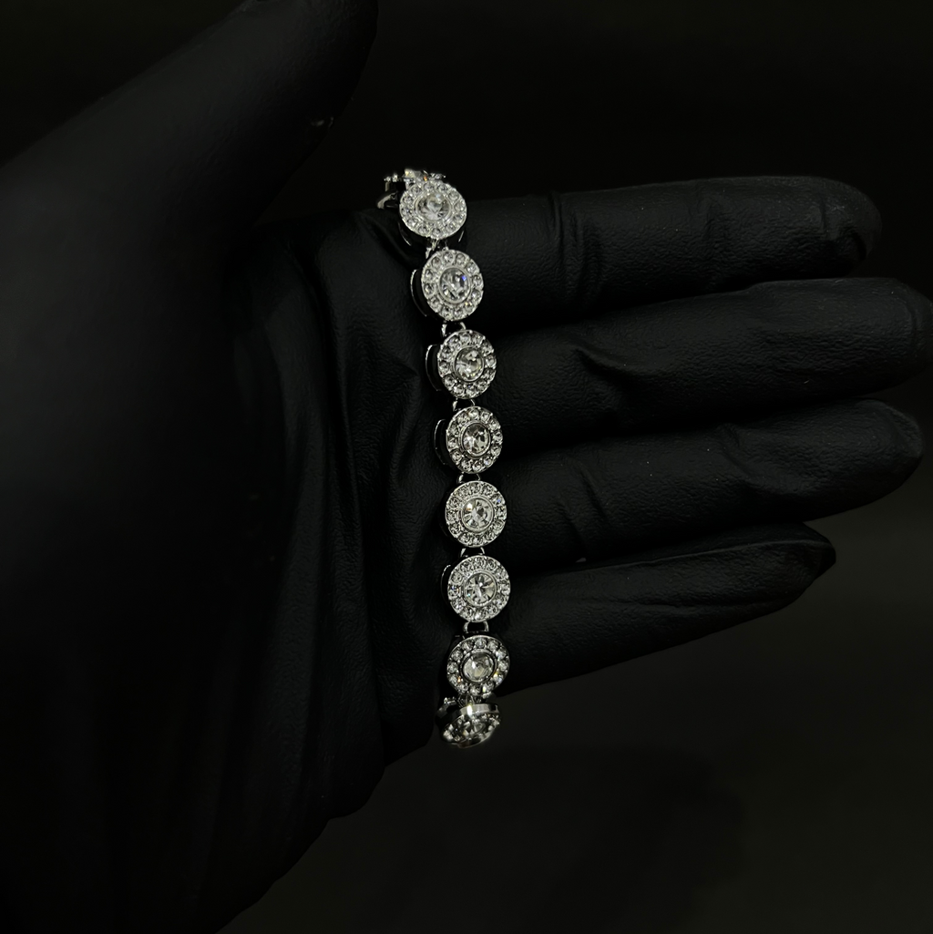 White Gold Sapphire Stone Bracelet