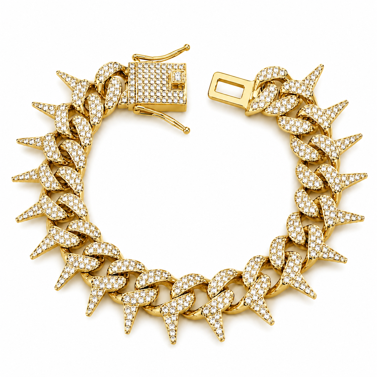 Astra Iced Out Prism Cuban Bracelet
