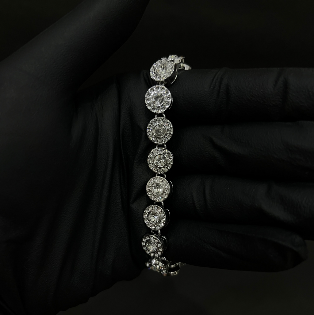 White Gold Sapphire Stone Bracelet