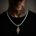 Retrograde pendant with chain