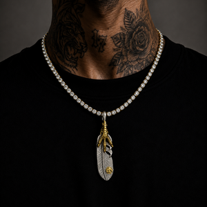 Grave pendant with chain