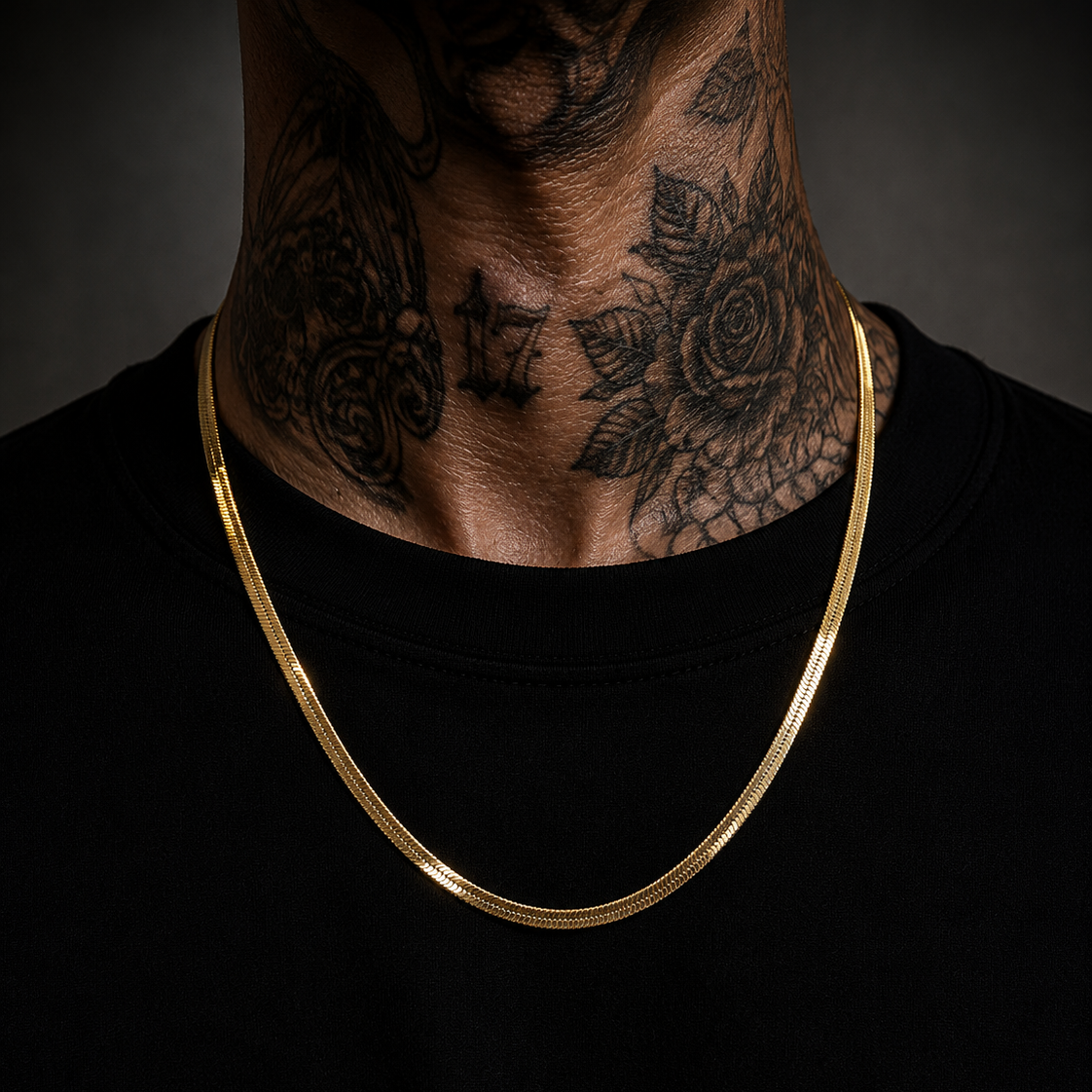 Matte flat chain