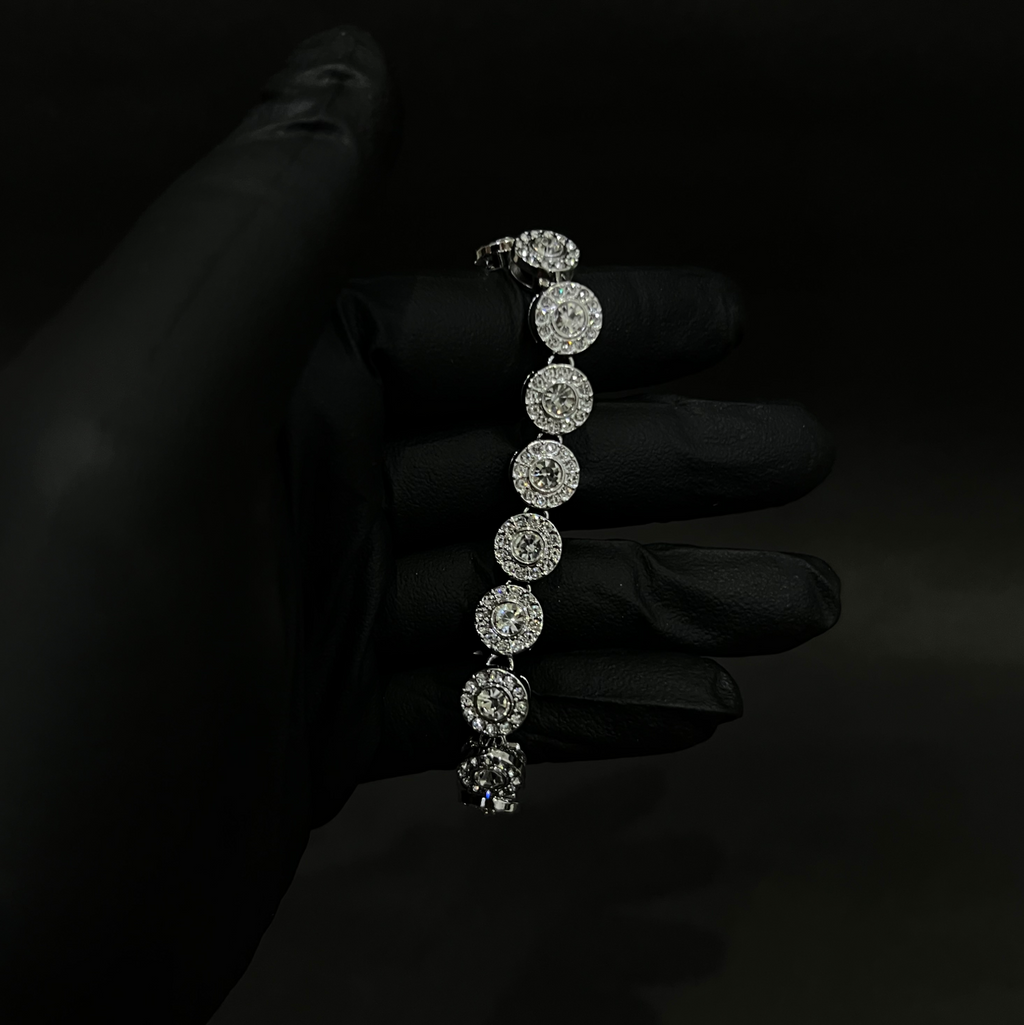 White Gold Sapphire Stone Bracelet
