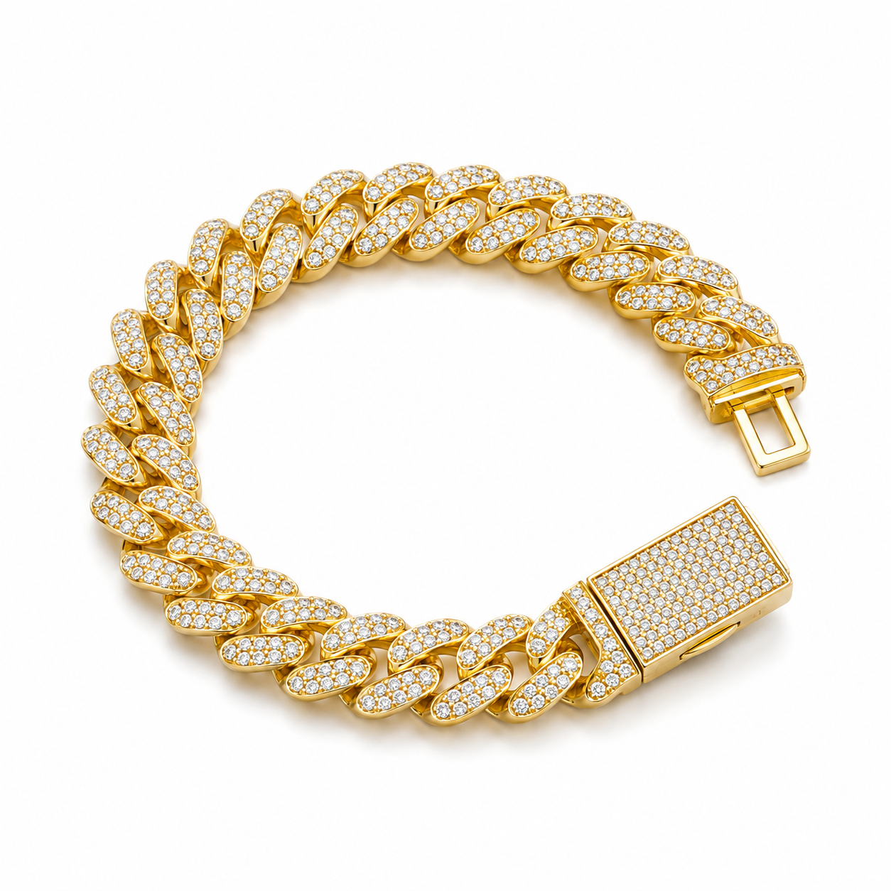 Stealth Iced Out Prism Cuban Bracelet