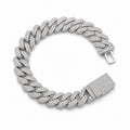 Iced out prism cuban bracelet