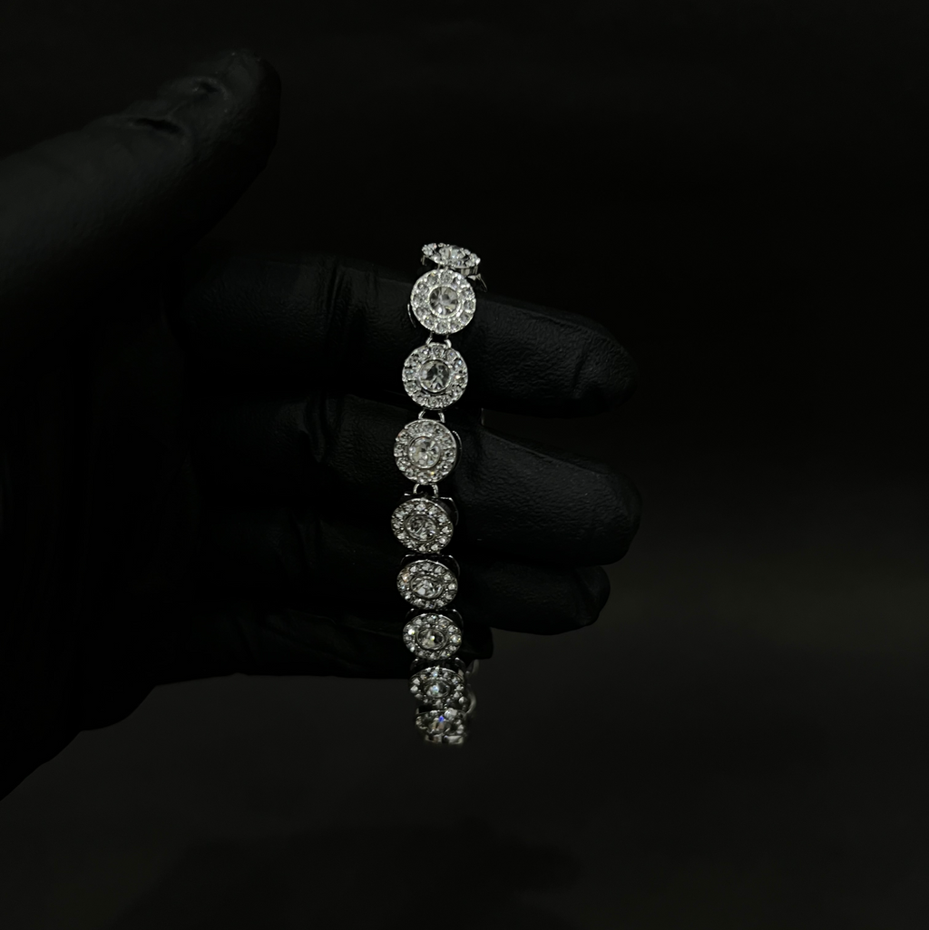 White Gold Sapphire Stone Bracelet