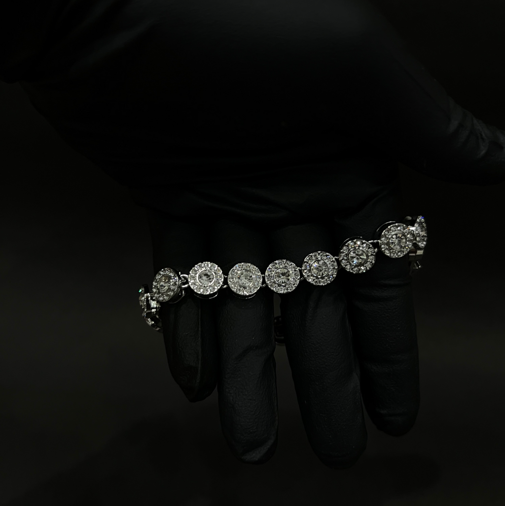 White Gold Sapphire Stone Bracelet