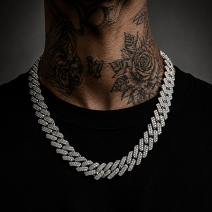 Iced out cuban prism chain