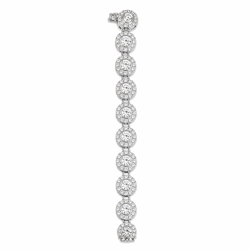 White Gold Sapphire Stone Bracelet